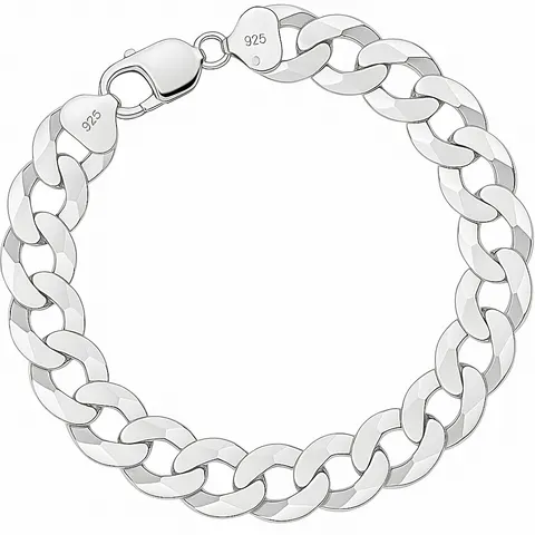 Srebrna Bransoletka Męska Pancerka 10,50 mm pr 925 Grawer Gratis
