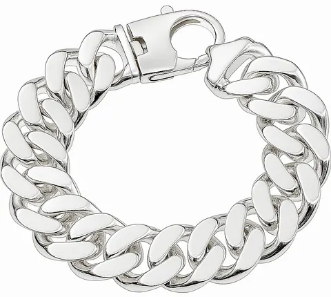 Srebrna Bransoletka Męska Gruba Pancerka 2,20 cm pr 925