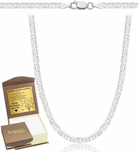 Srebrny Łańcuszek Gucci Pełny 3,50 mm pr 925 Grawer Gratis