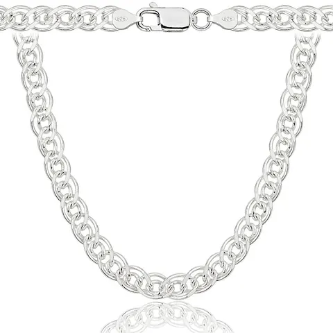 Srebrny Łańcuszek Monaliza 7,60 mm Solidny pr 925 Grawer Gratis