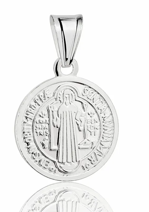 Srebrny Medalik św. Benedykt pr 925
