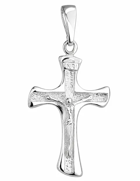 Srebrny Krzyżyk z Jezusem pr 925