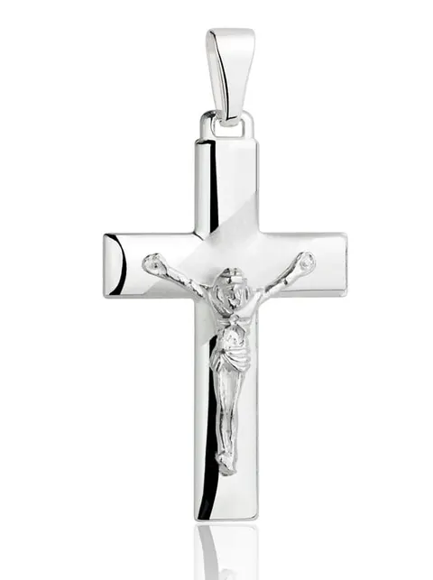 Srebrny Krzyżyk z Jezusem pr 925