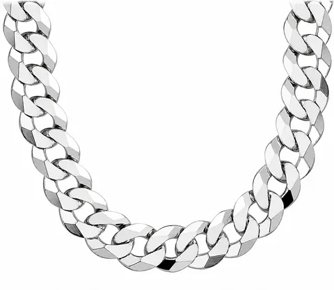 Srebrny Łańcuch Męski Pancerka 15,50 mm pr 925 Grawer Gratis