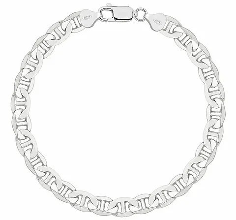 Srebrna Bransoletka Męska Gucci 6,50 mm pr 925