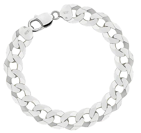 Srebrna Bransoletka Męska Pancerka 12,50 mm pr 925 Grawer Gratis