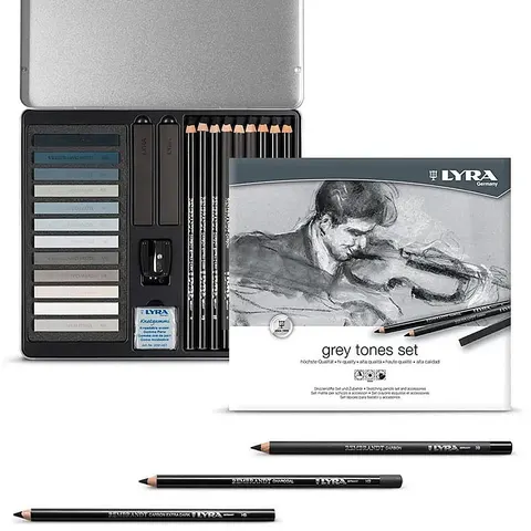 Lyra Rembrandt Sketching set 25 el.Grey