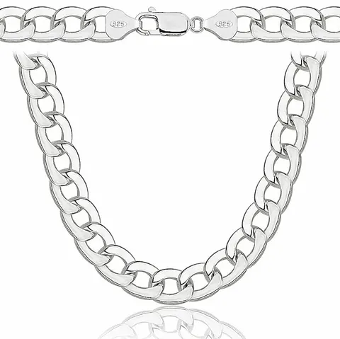 Srebrny Łańcuszek Męski Pancerka 8,50 mm pr 925 Grawer Gratis