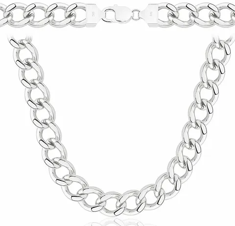 Srebrny Łańcuch Męski Pancerka 1,30 cm Szeroki pr 925 Grawer Gratis