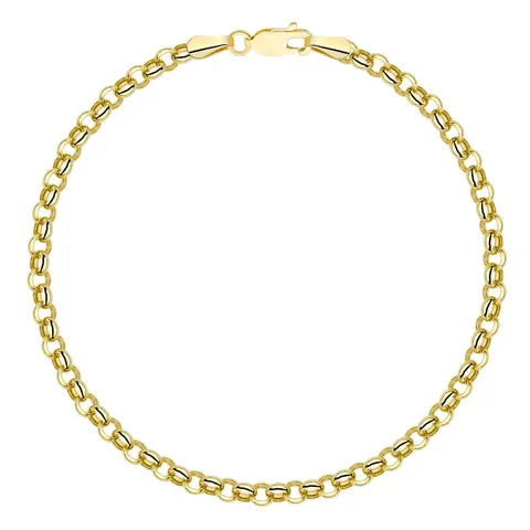 Bransoletka Złota Rolo Diamentowana pr 585