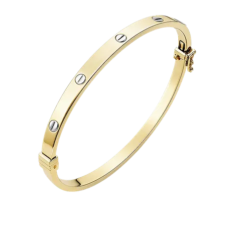 Bransoletka Złota Damska Sztywna Bangle pr 585