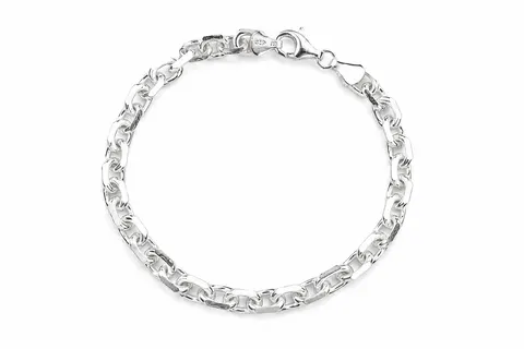 Srebrna Bransoletka Męska Ankier 6,30 mm pr 925 Grawer Gratis