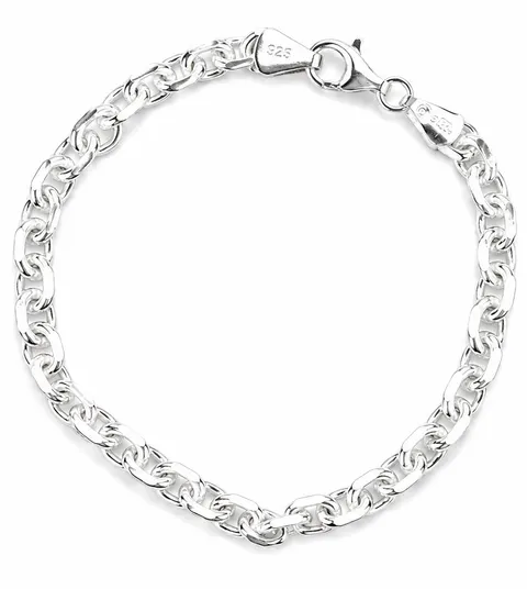 Srebrna Bransoletka Męska Ankier 4,80 mm pr 925 Grawer Gratis