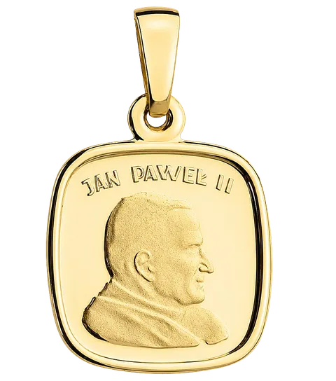 Medalik Złoty Jan Paweł II pr 585