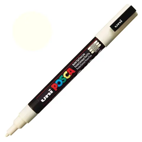 Marker z farbą plakatową okrągły 0,9-1,3mm UNI POSCA PC-3M kość słoniowa NR 46 1szt.