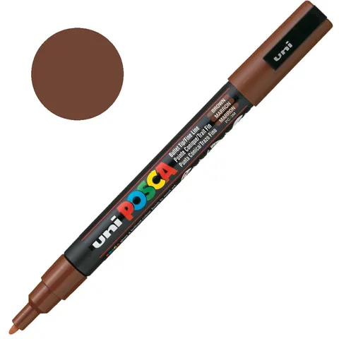 Marker UNI Posca PC-3M (brązowy)