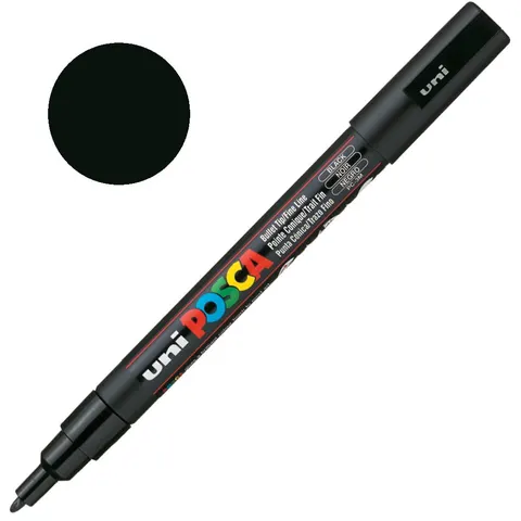 Marker UNI Posca PC-3M (czarny)