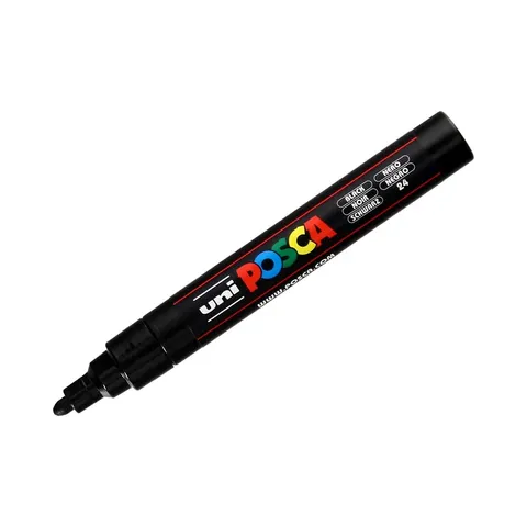 Marker UNI Posca z farbą plakatową PC-5M czarny