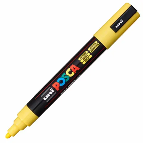 Marker UNI Posca z farbą plakatową PC-5M żółty