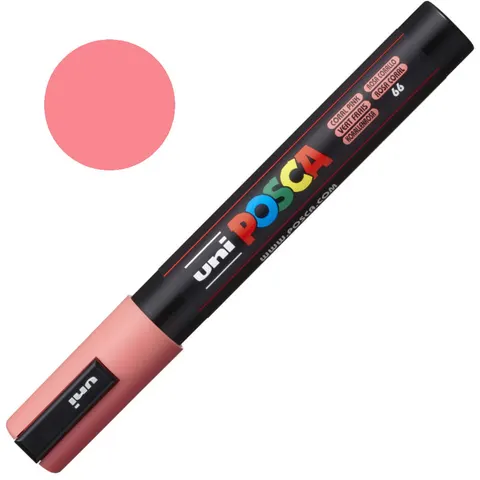 Marker pigmentowy Posca PC-5M róż koralowy Coral Pink 66, UNI