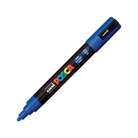 Marker UNI Posca z farbą plakatową PC-5M niebieski