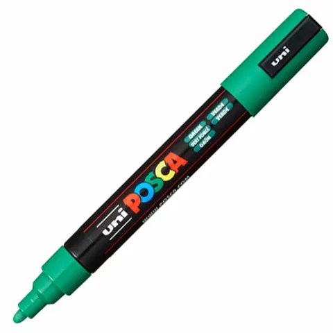 Marker UNI Posca z farbą plakatową PC-5M zielony