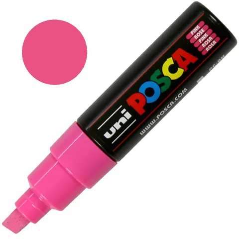 Marker pigmentowy Posca PC-8K różowy, Uni