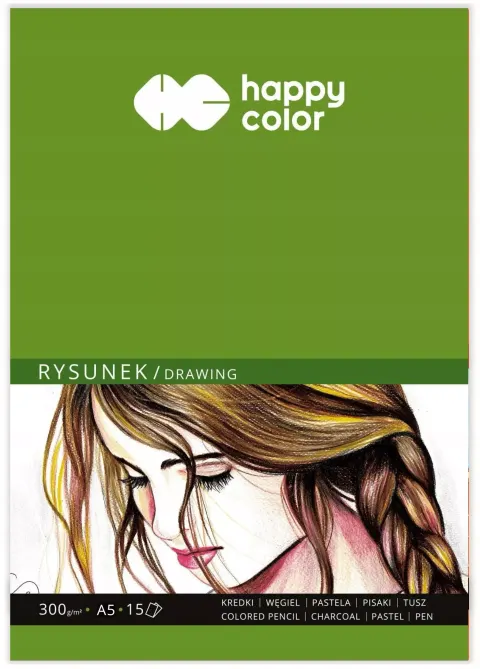 Blok do rysunku A5/15K 300g HAPPY COLOR