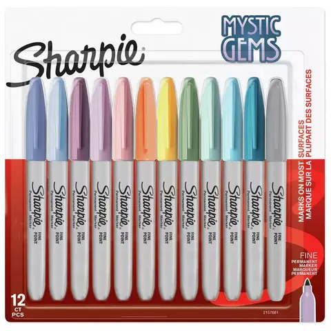 Markery Sharpie 12 szt - Mystic Gems