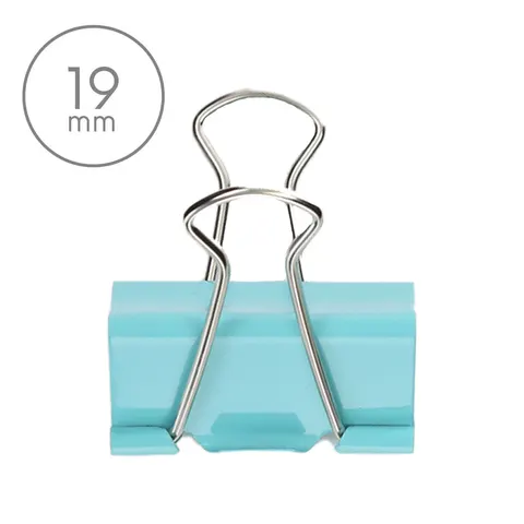 Klips biurowy 19mm zielony