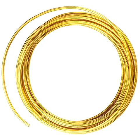 Drucik metalowy dpCraft 2 mm 5 m - złoty