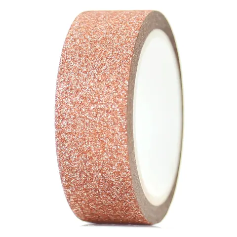 Taśma washi Glam MIEDZIANY BROKAT