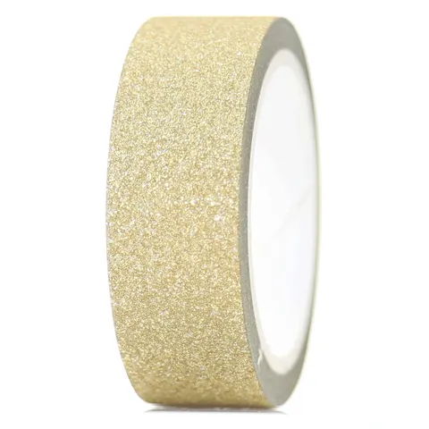 Taśma washi Glam ZŁOTY BROKAT
