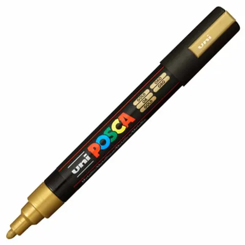 Marker UNI Posca z farbą plakatową PC-5M złoty
