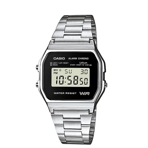 Srebrny zegarek męski Casio Collection A158WEA-1EF kwarcowy