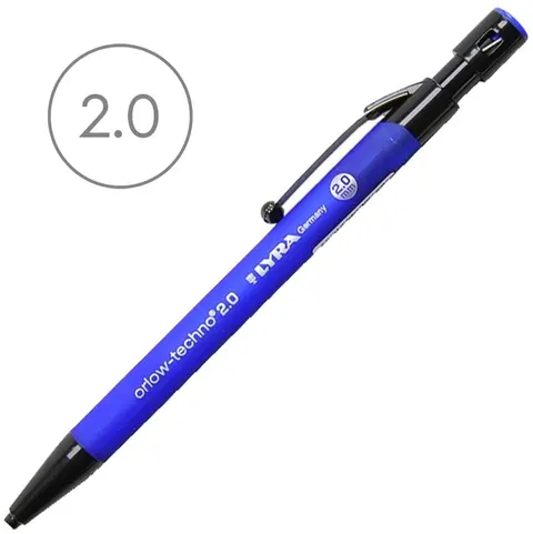 Ołówek automatyczny LYRA 2 mm - niebieski