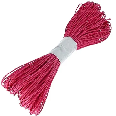 Sznurek papierowy 2 mm 46 m - amarantowy