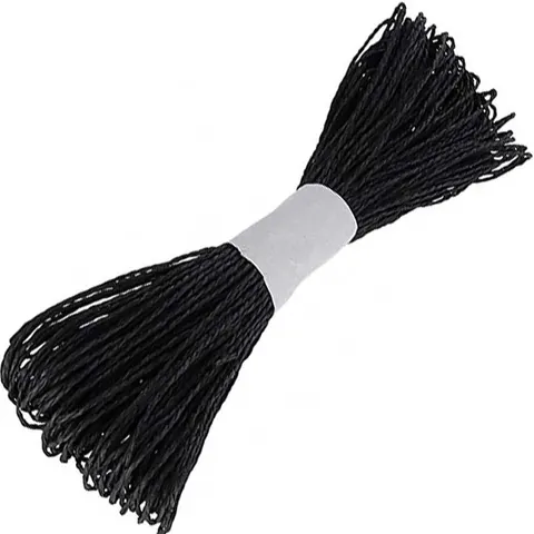Sznurek papierowy 2 mm 46 m - czarny