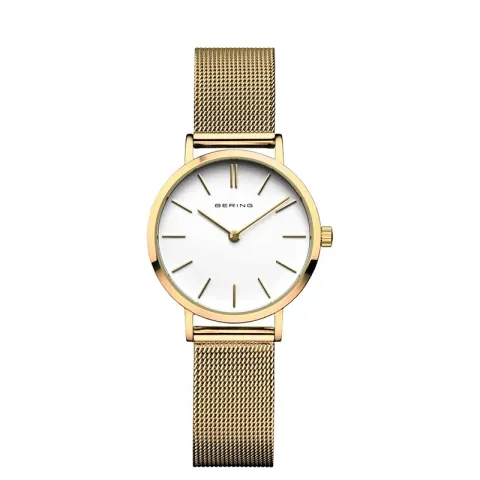Damski zegarek Bering Classic 14129-331 na bransolecie typu mesh