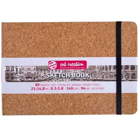 Szkicownik A5 TALENS Art Creation - 140 g/m² - korkowy - 80 ark.