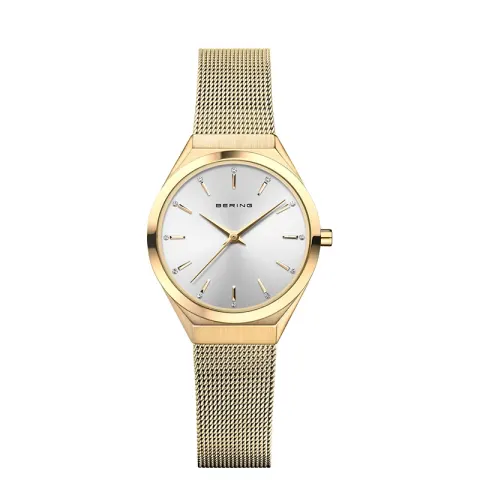 Damski zegarek Bering Classic 18729-330 na bransolecie typu mesh