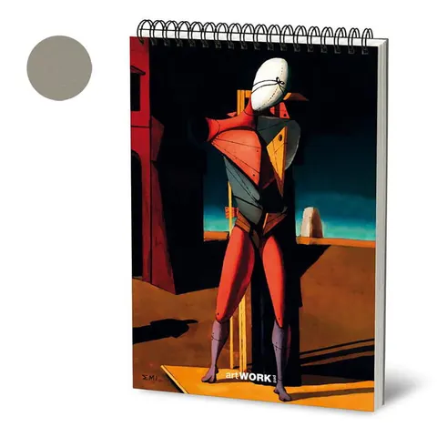 Szkicownik Stifflex Pastel Dark Grey „De Chirico” - 24x33 cm, 360g, 16 ark.