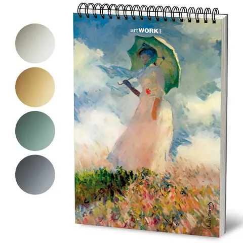 Szkicownik Stifflex Pastel Light Shades „Monet” - 24x33 cm, 360g, 16 ark.