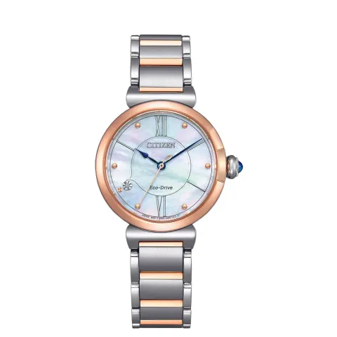 Citizen EM1074-82D zegarek damski na stalowej bransolecie