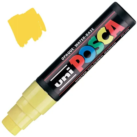 Marker z farbą plakatową Posca PC-17K, żółty, Uni