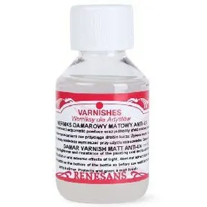 Werniks damarowy matowy anty UV 100ml RENESANS