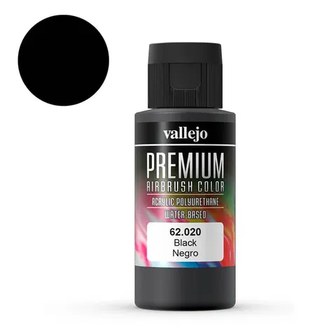 Vallejo 62020 Black farba 60ml