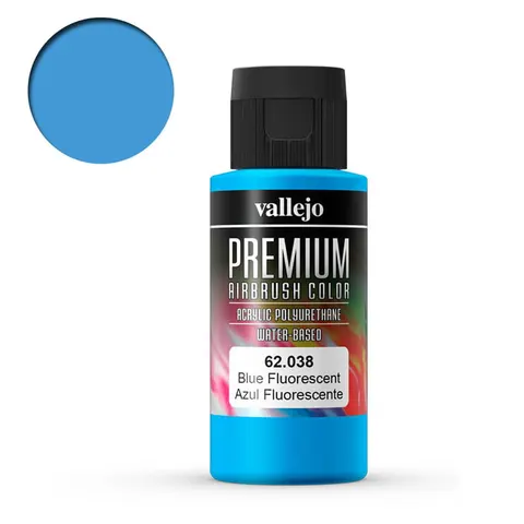 Vallejo 62038 Fluorescent Blue Premium 60ml