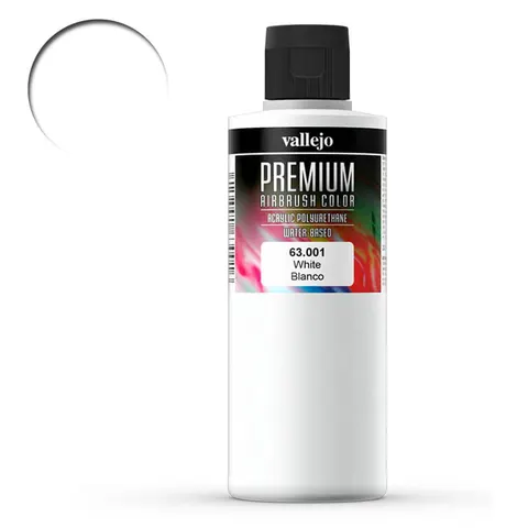 Vallejo 63001 White Premium Color farba 200 ml