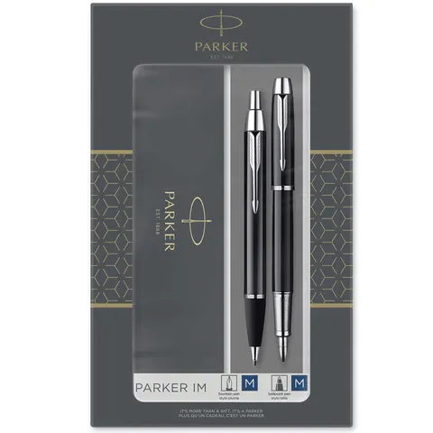 Parker Zestaw Duo Im Black Ct Długopis I Pióro Wieczne 2093215